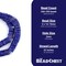 The Bead Chest 14mm Lapis Blue Bone Button Beads: Nepal Flat Round Disk Heishi Beads for DIY Necklace Jewelry Making